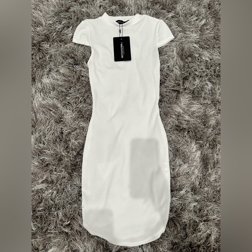 PrettyLittleThing White Bodycon Dress